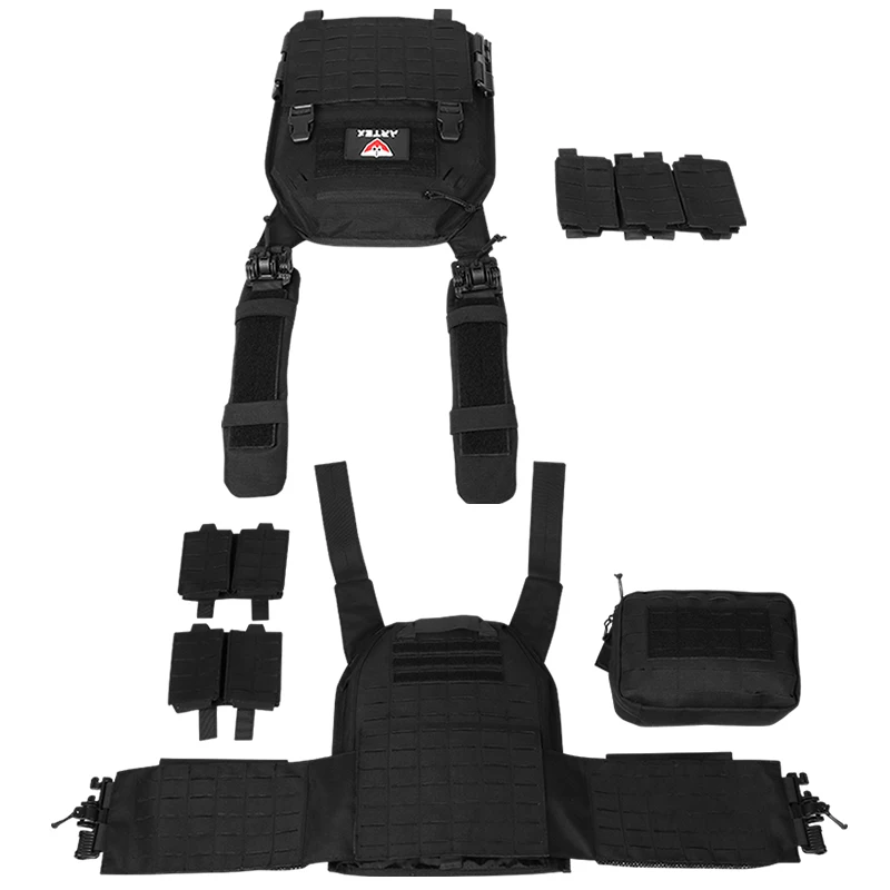 New combat vest 6094 quick detachable light laser cut vest black gear to carry airsoft carrier combat equipment - Image 3
